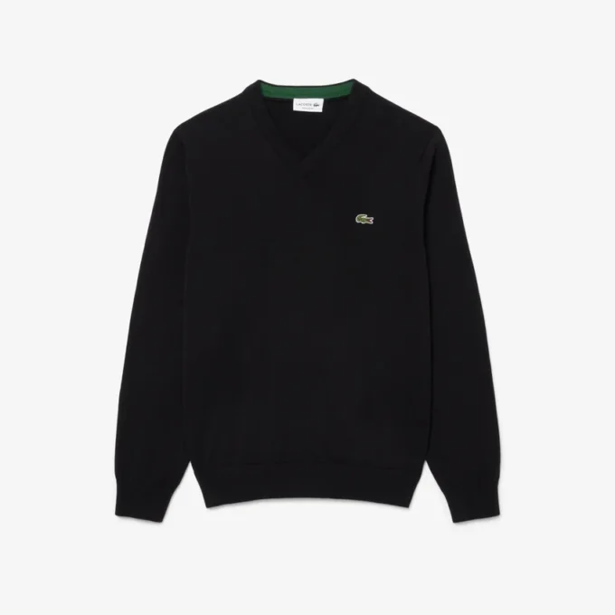 Herren-Pullover aus Baumwolle mit V-Ausschnitt Herren-Pullover aus Baumwolle mit V-Ausschnitt