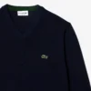 Herren-Pullover aus Baumwolle mit V-Ausschnitt Herren-Pullover aus Baumwolle mit V-Ausschnitt