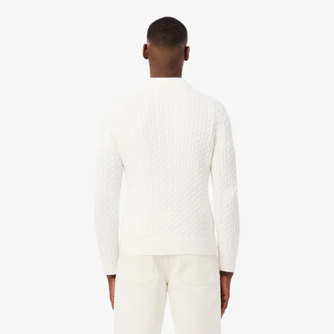 Herren-Pullover aus Baumwolle mit Zopfmuster Herren-Pullover aus Baumwolle mit Zopfmuster