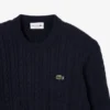 Herren-Pullover aus Baumwolle mit Zopfmuster Herren-Pullover aus Baumwolle mit Zopfmuster