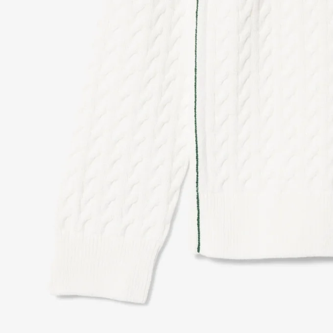 Herren-Pullover aus Baumwolle mit Zopfmuster Herren-Pullover aus Baumwolle mit Zopfmuster