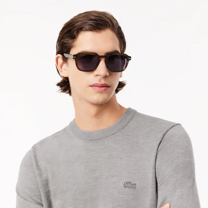 Herren-Pullover aus Merinowolle mit Rundhalsausschnitt Herren-Pullover aus Merinowolle mit Rundhalsausschnitt
