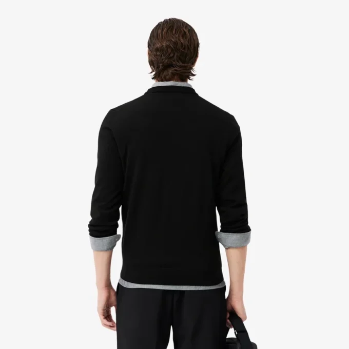 Herren-Pullover aus Merinowolle mit Rundhalsausschnitt Herren-Pullover aus Merinowolle mit Rundhalsausschnitt