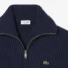 Herren-Pullover aus schwerer Wolle mit halbem Reißverschluss Herren-Pullover aus schwerer Wolle mit halbem Reißverschluss