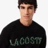 Herren-Pullover aus Wolle mit Intarsien-Logo Herren-Pullover aus Wolle mit Intarsien-Logo