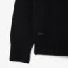 Herren-Pullover aus Wolle mit Intarsien-Logo Herren-Pullover aus Wolle mit Intarsien-Logo