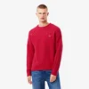 Herren-Pullover aus Wolle mit Patchwork-Effekt in lockerer Passform Herren-Pullover aus Wolle mit Patchwork-Effekt in lockerer Passform