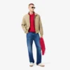 Herren-Pullover aus Wolle mit Patchwork-Effekt in lockerer Passform Herren-Pullover aus Wolle mit Patchwork-Effekt in lockerer Passform