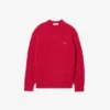 Herren-Pullover aus Wolle mit Patchwork-Effekt in lockerer Passform Herren-Pullover aus Wolle mit Patchwork-Effekt in lockerer Passform