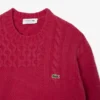 Herren-Pullover aus Wolle mit Patchwork-Effekt in lockerer Passform Herren-Pullover aus Wolle mit Patchwork-Effekt in lockerer Passform