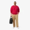 Herren-Pullover aus Wolle mit Patchwork-Effekt in lockerer Passform Herren-Pullover aus Wolle mit Patchwork-Effekt in lockerer Passform