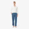 Herren-Pyjama-Hose aus Popeline mit Monogramm Herren-Pyjama-Hose aus Popeline mit Monogramm