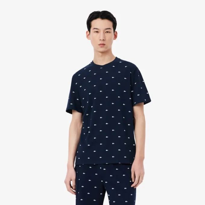 Herren-Pyjama-Oberteil mit Krokodil-Print Herren-Pyjama-Oberteil mit Krokodil-Print