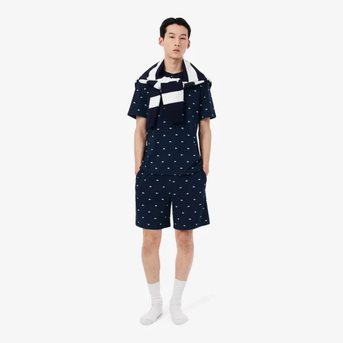 Herren-Pyjama-Oberteil mit Krokodil-Print Herren-Pyjama-Oberteil mit Krokodil-Print