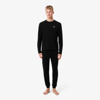 Herren-Pyjama-Set mit silbernem Bund