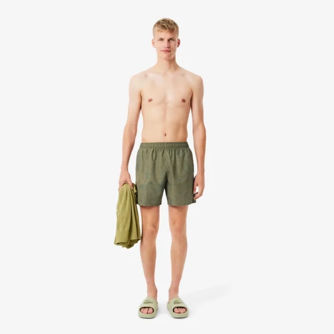 Herren-Retroshorts in mittlerer Länge mit Print Herren-Retroshorts in mittlerer Länge mit Print