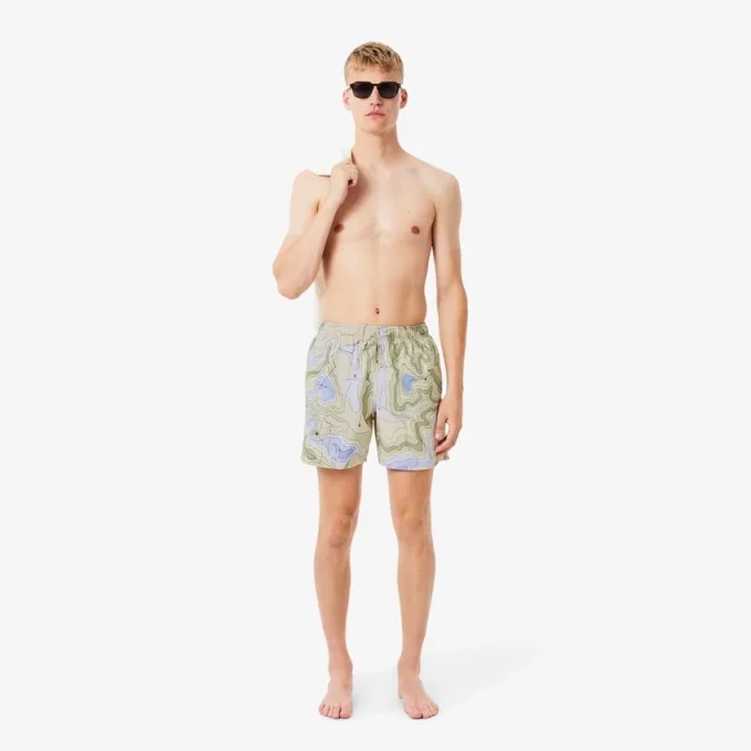 Herren-Retroshorts in mittlerer Länge mit Print Herren-Retroshorts in mittlerer Länge mit Print