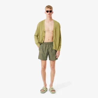 Herren-Retroshorts in mittlerer Länge mit Print