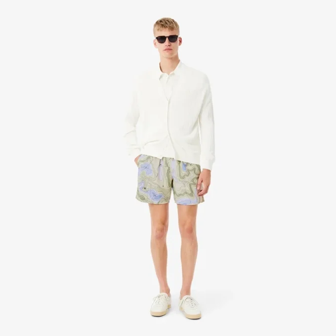 Herren-Retroshorts in mittlerer Länge mit Print Herren-Retroshorts in mittlerer Länge mit Print