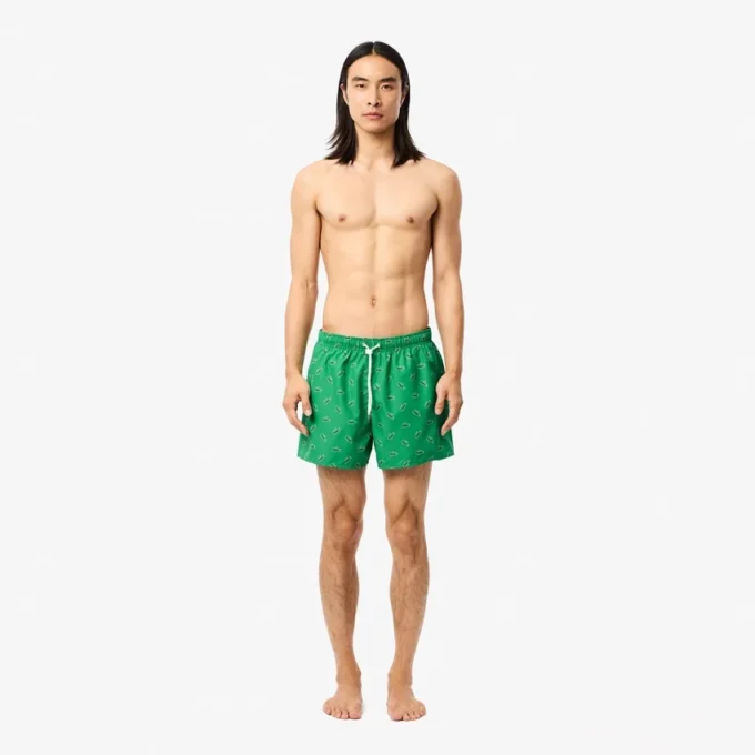 Herren-Retroshorts mit Krokodil-Print Herren-Retroshorts mit Krokodil-Print