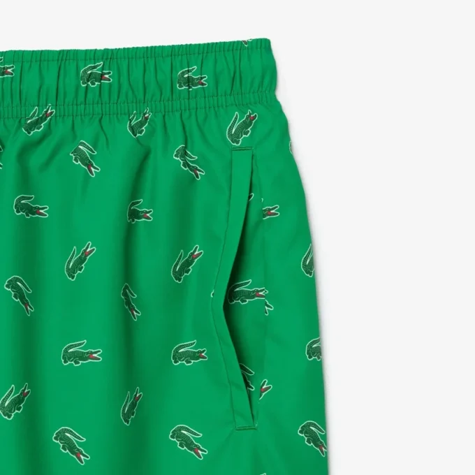 Herren-Retroshorts mit Krokodil-Print Herren-Retroshorts mit Krokodil-Print