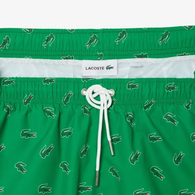 Herren-Retroshorts mit Krokodil-Print Herren-Retroshorts mit Krokodil-Print