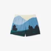 Herren-Retroshorts mit Landschaftsmuster Herren-Retroshorts mit Landschaftsmuster