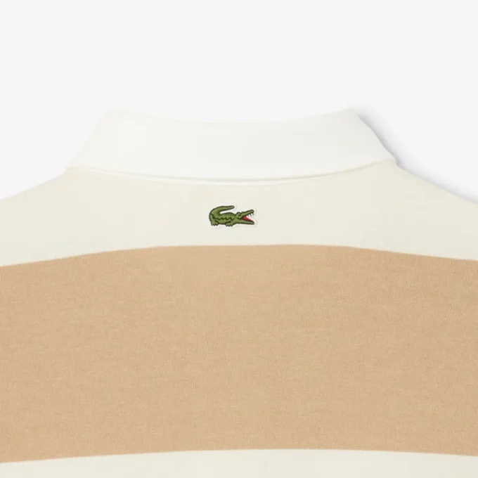 Herren-Rugby-Poloshirt in Relaxed Fit mit Streifen