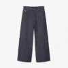 Herren-Runway-Jeans mit weitem Bein und Webkante Herren-Runway-Jeans mit weitem Bein und Webkante