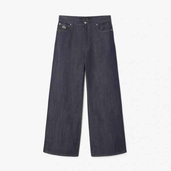 Herren-Runway-Jeans mit weitem Bein und Webkante Herren-Runway-Jeans mit weitem Bein und Webkante
