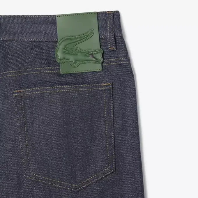 Herren-Runway-Jeans mit weitem Bein und Webkante Herren-Runway-Jeans mit weitem Bein und Webkante