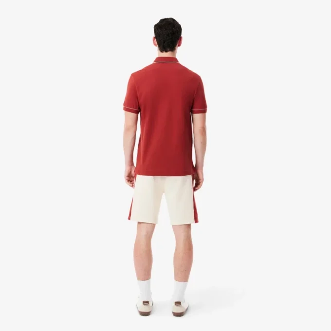 Herren-Shorts aus Baumwollfleece mit Farbblock-Design Herren-Shorts aus Baumwollfleece mit Farbblock-Design