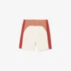 Herren-Shorts aus Baumwollfleece mit Farbblock-Design Herren-Shorts aus Baumwollfleece mit Farbblock-Design