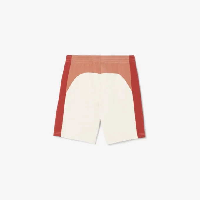 Herren-Shorts aus Baumwollfleece mit Farbblock-Design Herren-Shorts aus Baumwollfleece mit Farbblock-Design