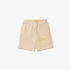 Herren-Shorts aus Bio-Baumwollfleece mit übergroßem Krokodil-Print Herren-Shorts aus Bio-Baumwollfleece mit übergroßem Krokodil-Print
