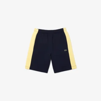 Herren-Shorts aus gebürstetem Fleece mit Farbblock-Design Herren-Shorts aus gebürstetem Fleece mit Farbblock-Design