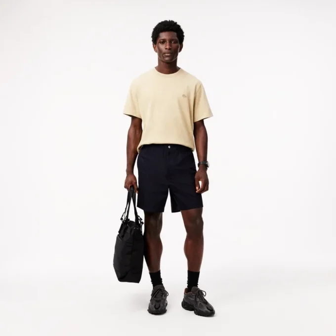 Herren-Shorts aus Popeline in lockerer Passform Herren-Shorts aus Popeline in lockerer Passform