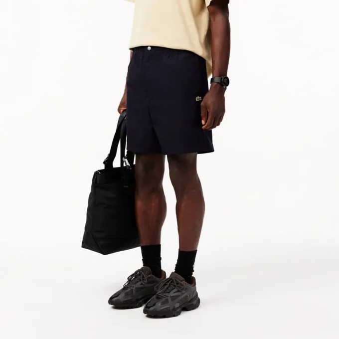 Herren-Shorts aus Popeline in lockerer Passform Herren-Shorts aus Popeline in lockerer Passform