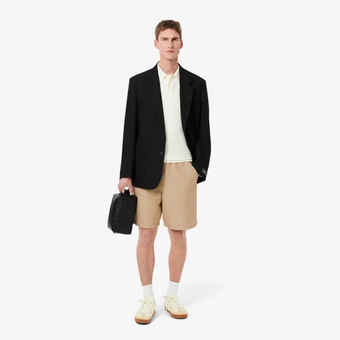 Herren-Shorts aus Woll-Blend in Regular Fit Herren-Shorts aus Woll-Blend in Regular Fit