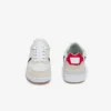 Herren-Sneaker aus Leder mit T-Clip Herren-Sneaker aus Leder mit T-Clip