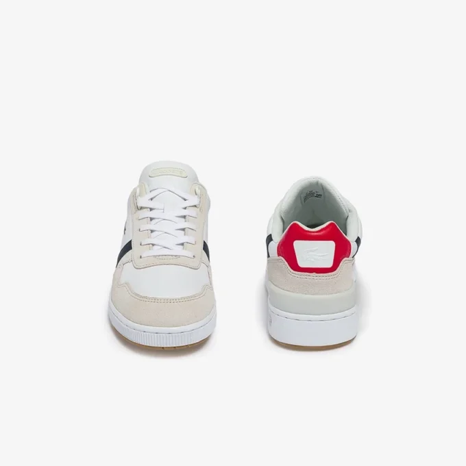 Herren-Sneaker aus Leder mit T-Clip Herren-Sneaker aus Leder mit T-Clip