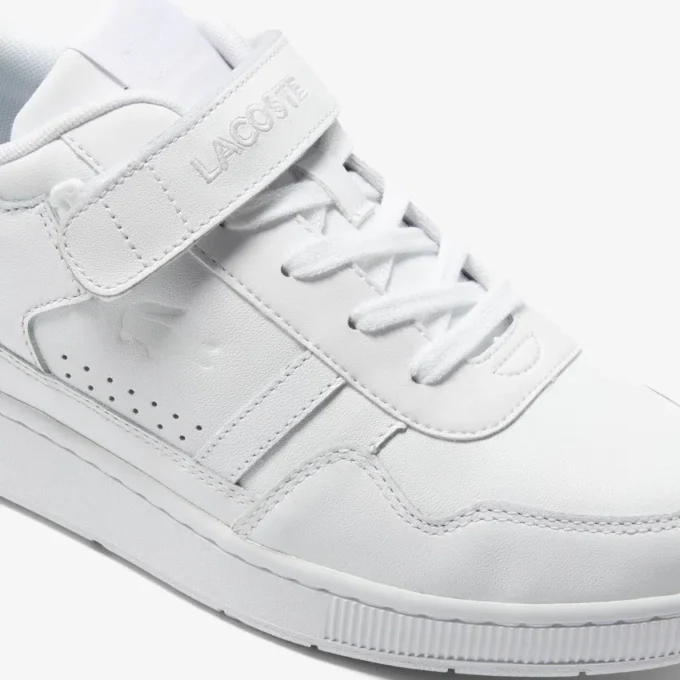 Herren-Sneaker aus Leder mit T-Clip-Klettverschluss Herren-Sneaker aus Leder mit T-Clip-Klettverschluss