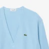 Herren-Strickjacke aus Baumwolle mit lockerer Passform und Streifen-Detail Herren-Strickjacke aus Baumwolle mit lockerer Passform und Streifen-Detail