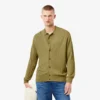 Herren-Strickjacke aus fließendem Rippstrick