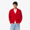 Herren-Strickjacke aus Wolle in Relaxed Fit Herren-Strickjacke aus Wolle in Relaxed Fit