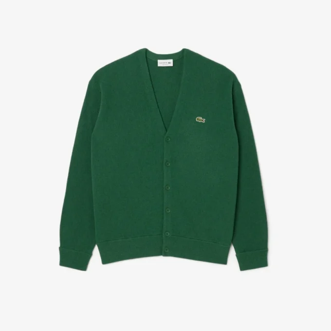 Herren-Strickjacke aus Wolle in Relaxed Fit Herren-Strickjacke aus Wolle in Relaxed Fit