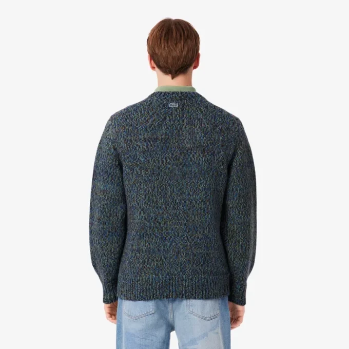 Herren-Strickpullover mit Intarsien-Krokodil Herren-Strickpullover mit Intarsien-Krokodil
