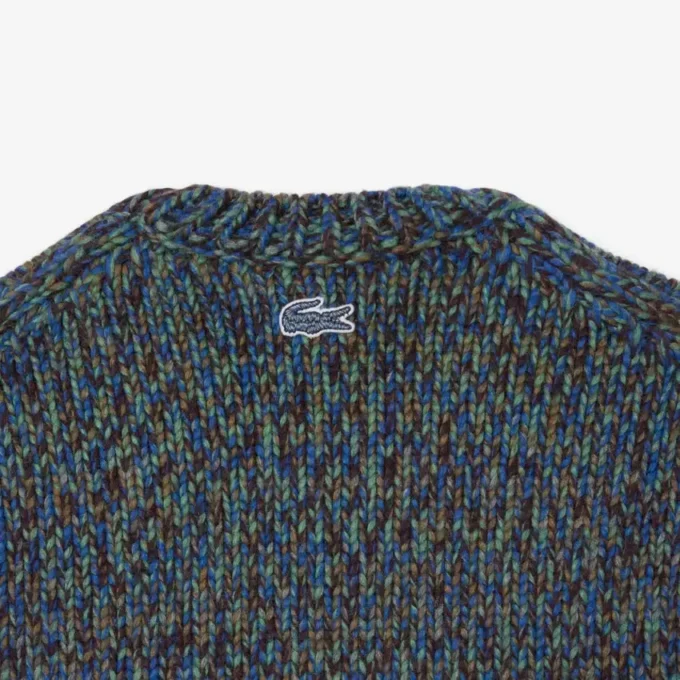 Herren-Strickpullover mit Intarsien-Krokodil Herren-Strickpullover mit Intarsien-Krokodil