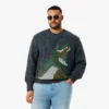Herren-Strickpullover mit Intarsien-Krokodil Herren-Strickpullover mit Intarsien-Krokodil