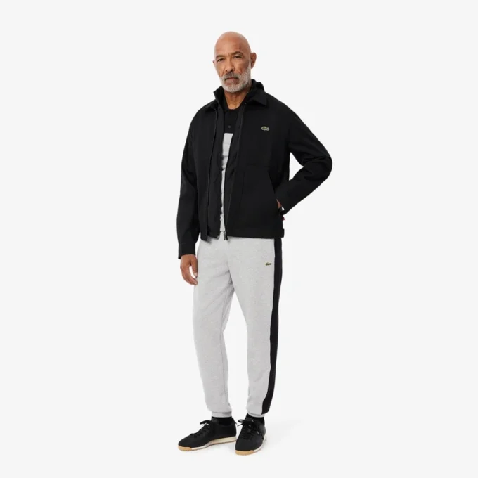 Herren-Sweathose mit konischem Schnitt und Farbblock-Design Herren-Sweathose mit konischem Schnitt und Farbblock-Design